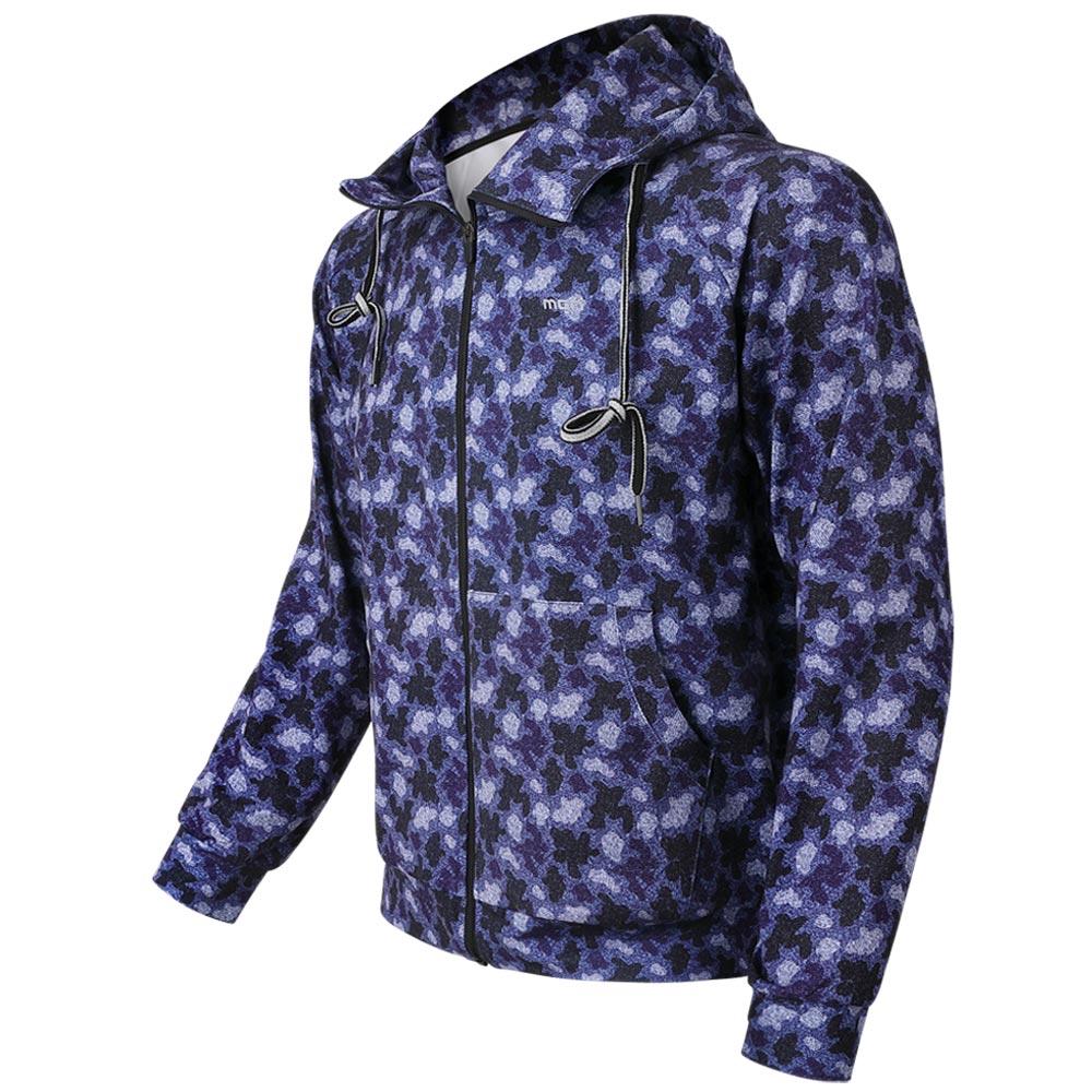 Mcnsports Fake Jeans Camo Fleece Zip-Up Hoodie