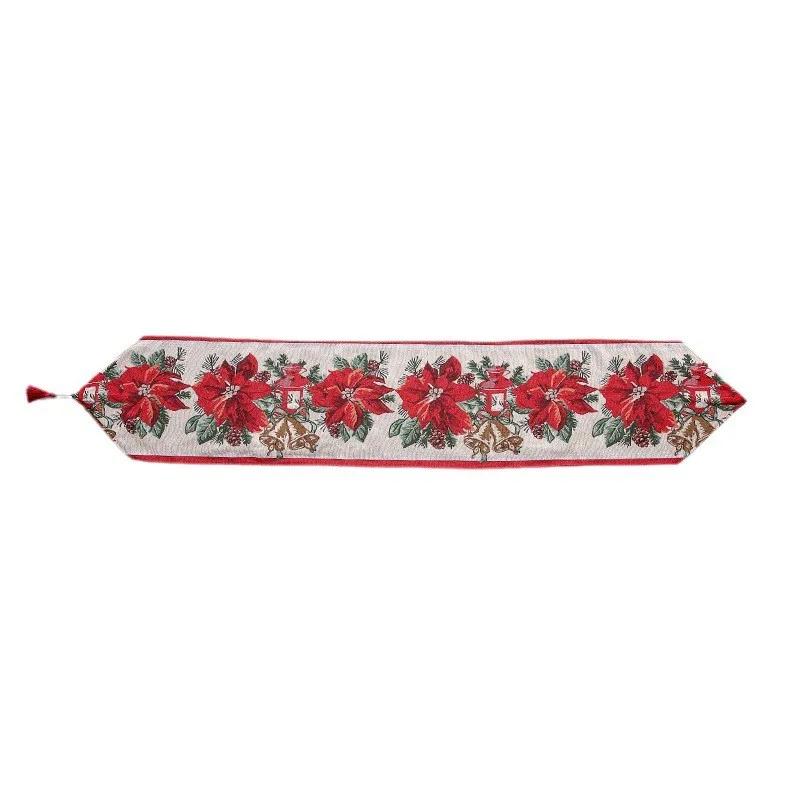 Table Runner Merry Christmas Decoration for Home Xmas Party Decor Navidad Ornament Happy New Year YFA2220