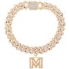 Bling Iced Out A-Z Letter Initial Cuban Link Chain Anklets For Women Hip Hop Chunky Cuban Anklet Bracelet Beach Barefoot Jewelry