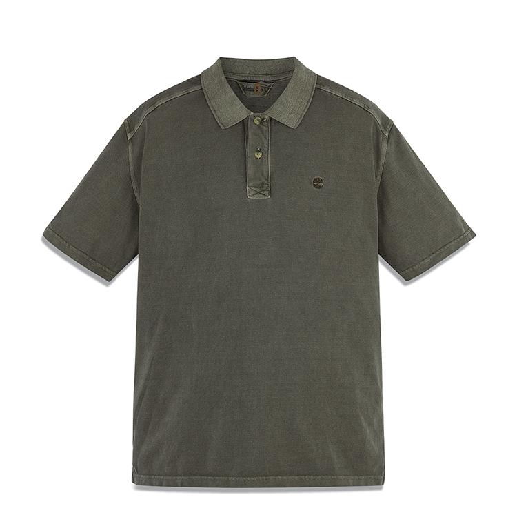 

Timberland Solid Color Casual Breathable Loose Fit Polo Shirt Men tops Army-Green A42D5-A58 XS