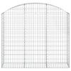 Gabion with High Arch 150x30x120 140 Cm Galvanized Iron