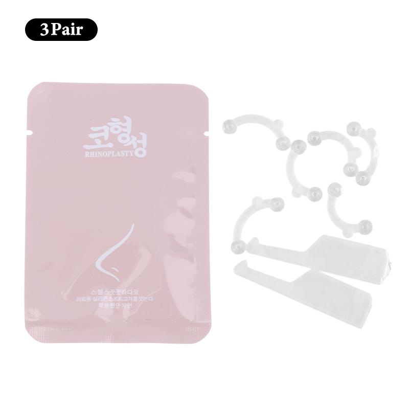 3D Kosmetický Klip na Nos Korektor Masážní Nástroj Zvedací Tvarovací Klip na Nos Zplošťovač Hřbetu Nosu Bez Bolesti 3 Velikosti