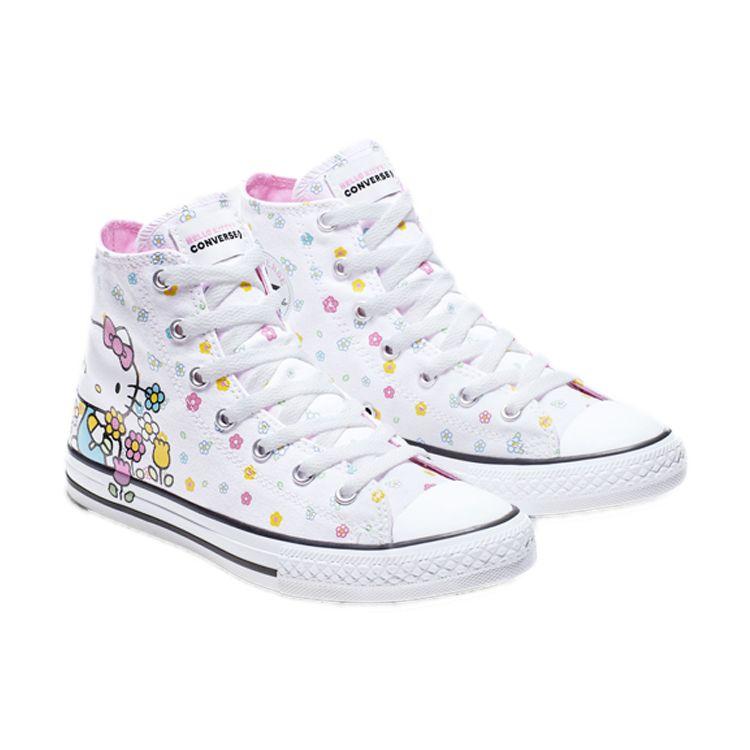 Converse Chuck Taylor All Star Comfortable Versatile Fashion Durable Lightweight High-Top Canvas Shoes Women Sneaker White 664634F