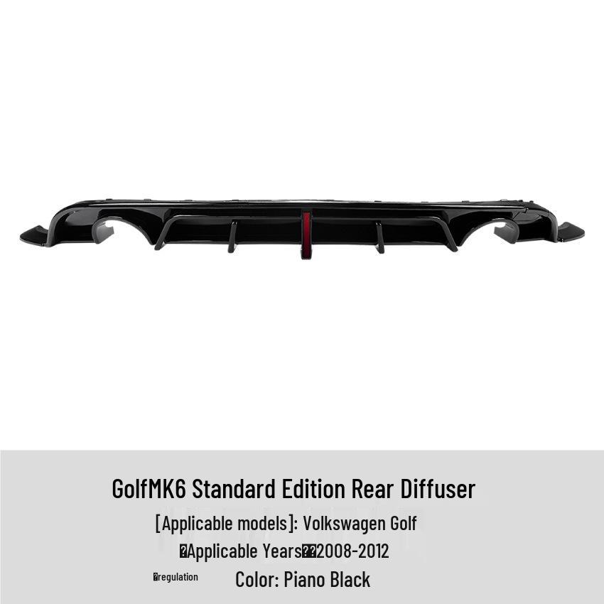 

Volkswagen Golf MK6 (2008-2012) Rear Lip Bumper Diffuser Kit