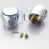 1pcs/2pcs Hot & Cold Tap Top Head Faucet Cover Chrome Plated Replacement Set Kitchen Bathroom Faucets Handle Plastic