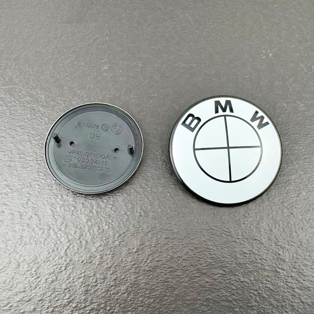 

2pcs 82mm 74mm car Front Hood Emblem rear boot trunk logo For BMW E30 E38 E39 E46 E60 E61 E90 X1 X3 X4 X5 X6 G20 E87 E60 E63 F01 1x74mm 1x82mm
