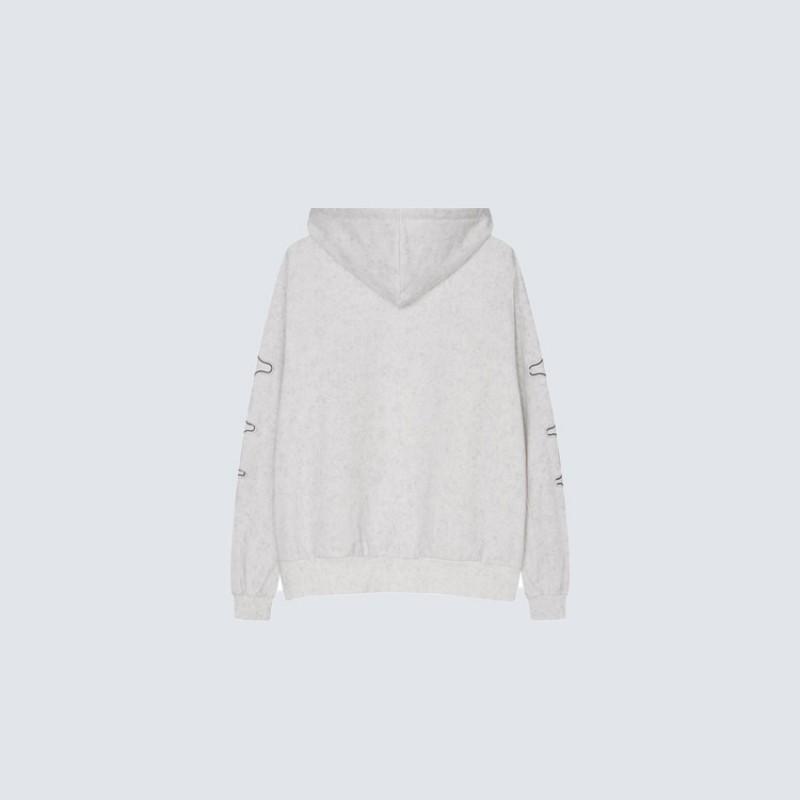 Mens Oversized Hooded Sweatshirt With Letter Print Streetwear Style Cotton Pullover Fall