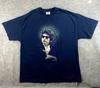Bob Dylan 2002 Welttournee Shirt Unisex XL Marineblau Bob Dylan Porträt Grafik T-Shirt