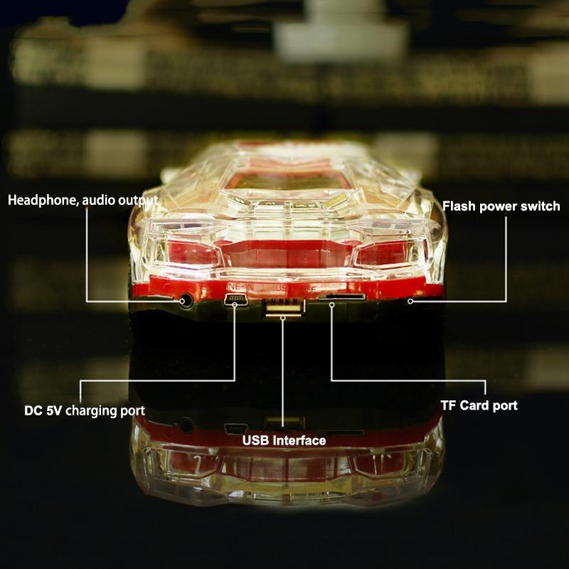 Bluetooth Car Model Speakers Stereo Car Shape Speaker Support USB TF Card Music Player Bass