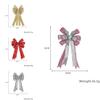 Charming Fabric Christmas Bow Decorations In Assorted Colors For Stylish Holiday Decor