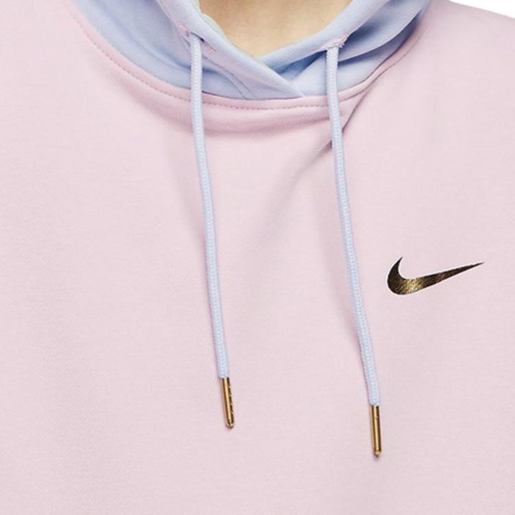 (WMNS) Nike Sportswear Hoodie Swoosh Foam 'Pink Pistachio Frost' Women's DA1416-663