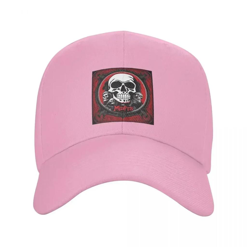 Classic Horror Punk Rock Misfits SKull Baseball Cap Women Unisex Personalized Adjustable Adult Dad Hat Summer
