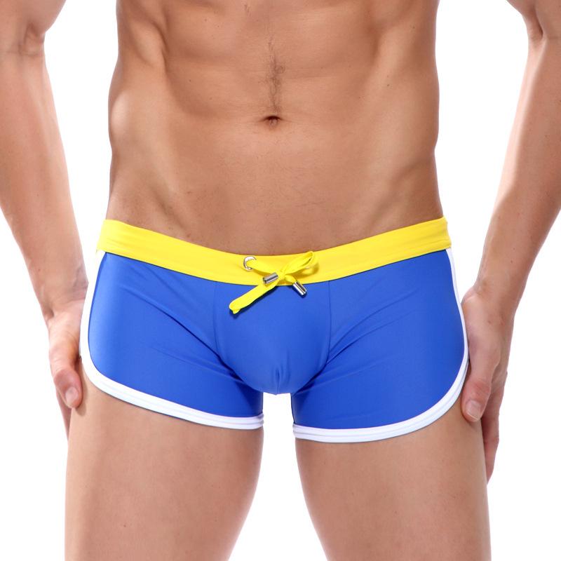 New Fashion Quick-dry Men's Square Leg Swim Trunks - Plus Size Beach Shorts