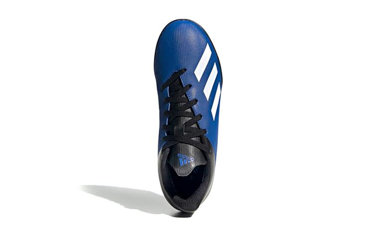 adidas X 19.4 Slip Resistant Cushioning Abrasion Resistant Low Top Kids' Soccer Shoes Blue Black White Kids' FV4662