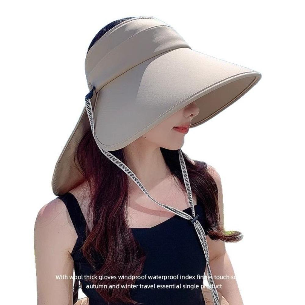 

Сонцезахисний капелюх із захистом від ультрафіолету Рибальський капелюх із захистом від сонця Модна кепка з козирком Літо бежевий