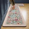 Carpet For Kitchen Floor Mat Pvc Leather Waterproof Non-Slip Foot Mats Oil-Proof Long Rug Spring Flower Home Decoration Rugs