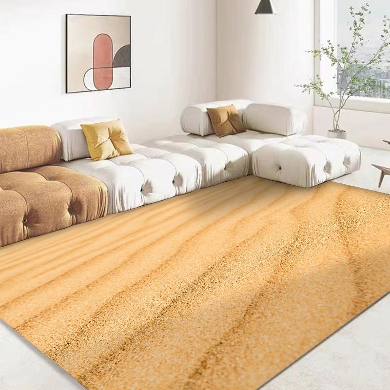 15 Größen 3D Sand Wüste Simulationshintergrund Teppich für Wohnzimmer Badezimmermatte Schlafzimmermatte Heimdekor Outdoor-Teppich