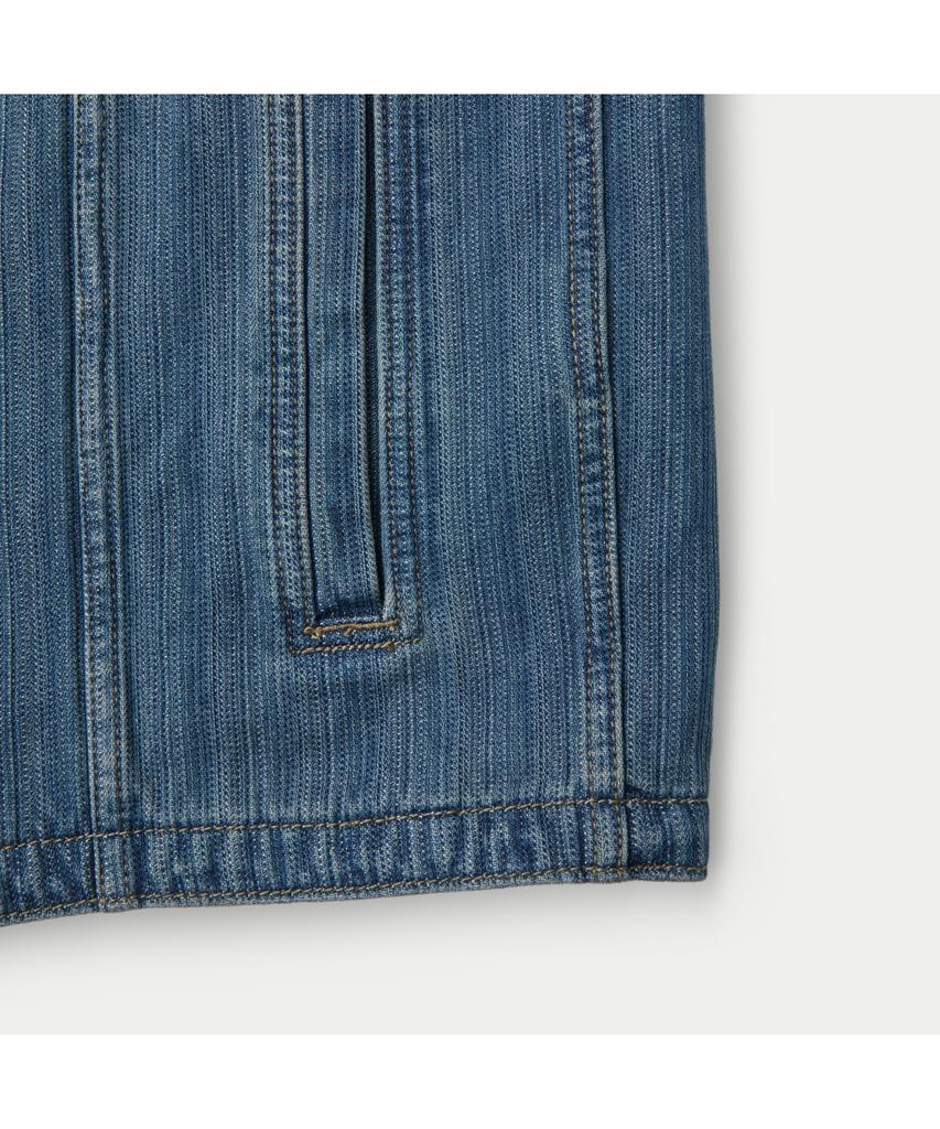 Silijeu Textured Denim Outer Shirt Sasfm26221Inx