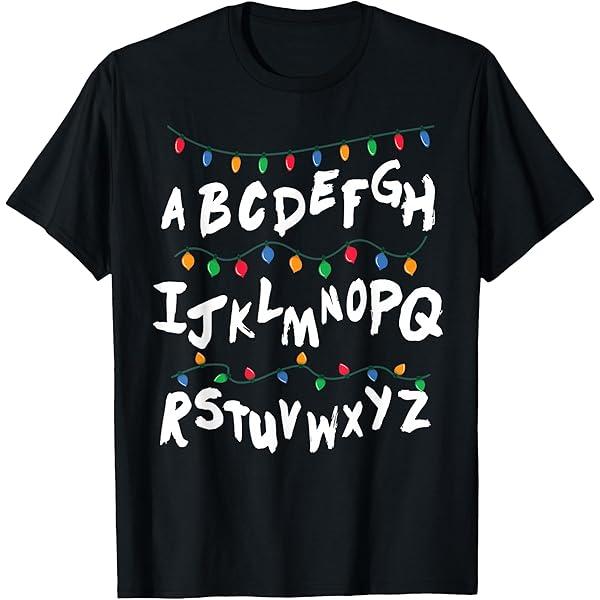 

TV Drama Peripheral Stranger Christmas Light Cotton Unisexs Clothing Shirt Short Sleeve Womens Short Sleeved 2026 Summer T Shirt S