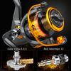 SOUGAYILANG Spinning  Reel 12 Bearing Balls 4000 Series Metal Spinning Reel Boat Rock Fishing Wheel