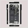New circuit board pattern tempered glass phone case suitable for iPhone 17 16 15 14 13 12 11 Pro Max Plus shockproof back cover