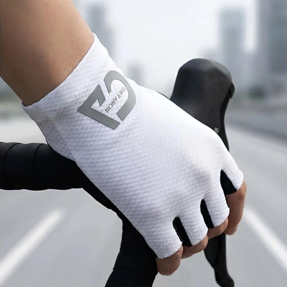 Short Bike Gloves Half Finger Sport Gloves Outdoors Fishing Gloves  Men Women