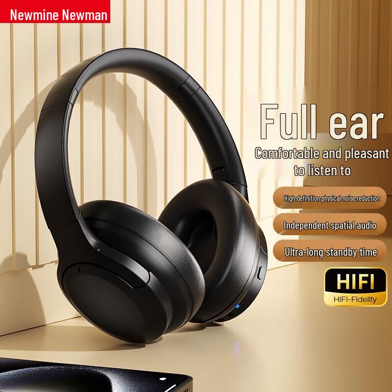 Newmine T07 Active Noise Cancelling Over-Ear Bluetooth Headphones