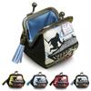 Japanese-made Clasp Wallet Ninja Small Coin Purse Case Mini Size Japanese Pattern Kyoto Souvenir 1.8 Sun Koropote White