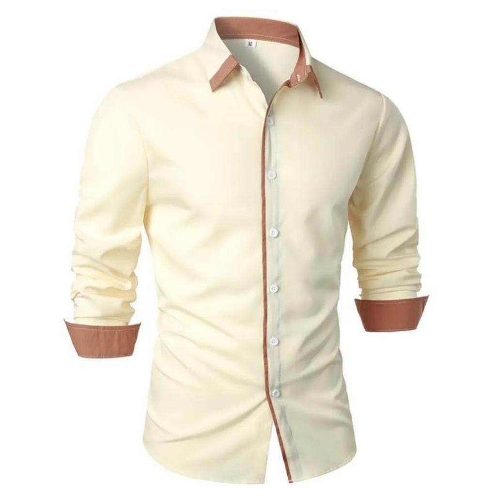 Camicia essenziale a maniche lunghe, ottima per il lavoro e le uscite casual.