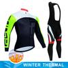 Cycling Jersey Set 2025 Men Winter Thermal Fleece Long Sleeve Road Bike Cycling Clothing MTB Cycling Jacket Ropa Ciclismo Hombre