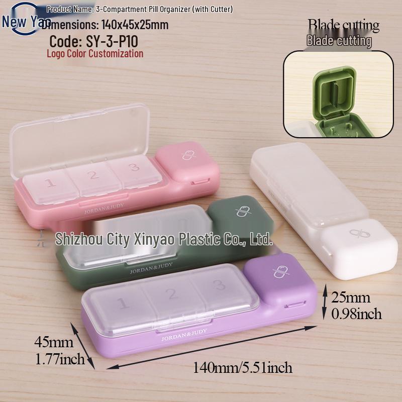 Seven-Day Pill Organizer: Morning, Noon, Night Portable Capsule Case with Large Capacity