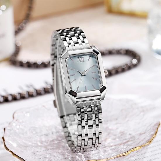 Dameshorloge Lichte Luxe Stijl Vierkant Wijzerplaat Horloge Stalen Band Versiering Horloge voor Kantoorfeest Date Night