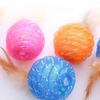 2pcs Tubular Ball Feather Ball Cat Toy Kitten Playing Pet Ball Toy