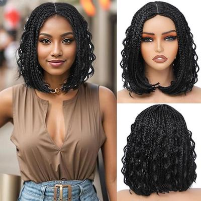 Bohemian Style Knotless Braided Wig, Heat-resistant and Soft (12 Inches)