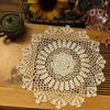 Modern Cotton Placemat Cup Coaster Mug Kitchen Christmas Dinner Table Place Mat Cloth Lace Crochet Tea Coffee Doily Drink Pad