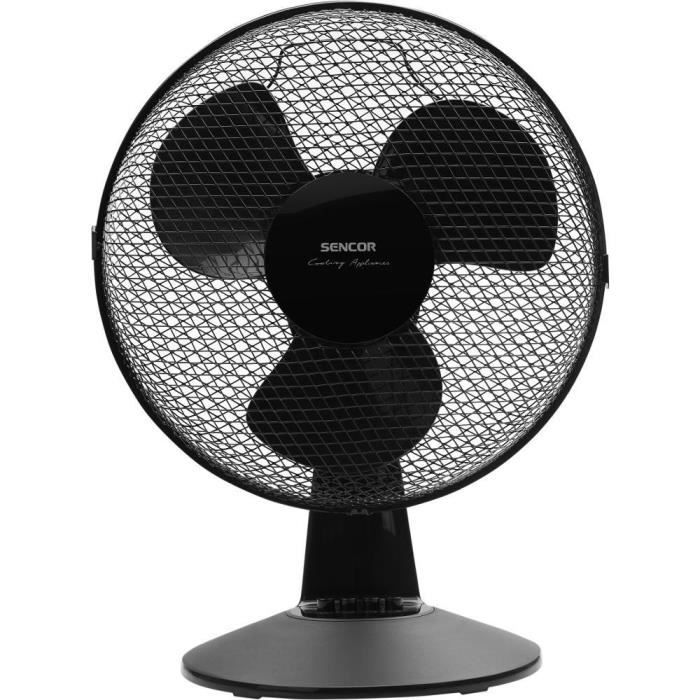 Tischventilator - Sencor - SFE 3011BK - 3 Geschwindigkeiten - 90° Oszillation - 30 cm Durchmesser schwarz
