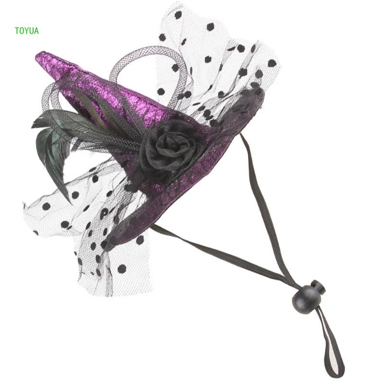 Cosplay Pet Dogs Witch Hat Fashion Pet Halloween Parties Travel Hat for Pet NM