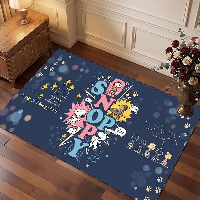 Snoopy Peanuts Rug Soft Thick Non Slip Floor Carpet for Bedroom Living Room Home Decor