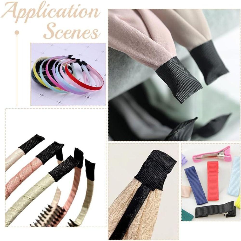 Self-Adhesive Grosgrain Ribbon Tape 25yards End Thread Tape New DIY Hair Accessories