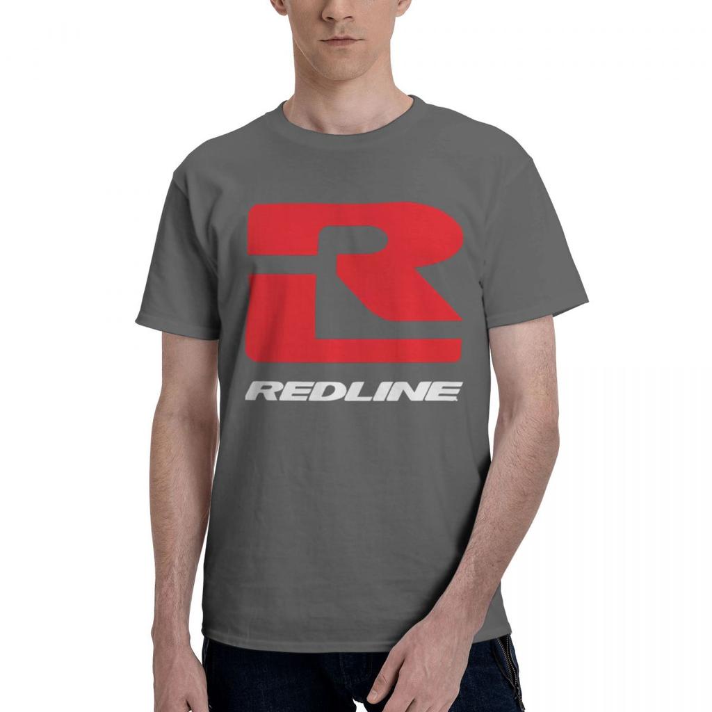 REDLINE 100 Katoen Casual Ademend Comfortabel Shirt Korte Mouw T-shirt T-shirt Mannen