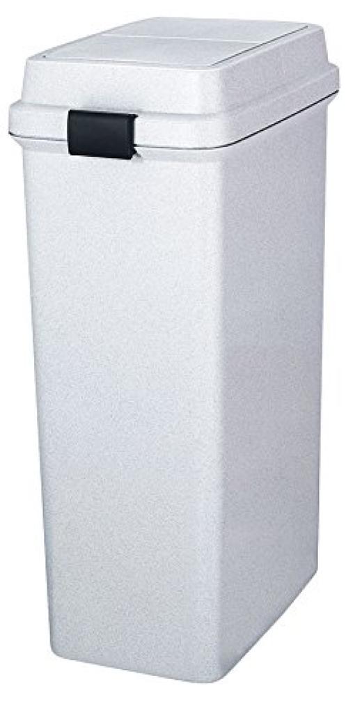 Shinki Gosei Tombo Fab Push Trash Can 35 Liter Lid Push Type Gray Width 37 x Depth 25 x Height 7cm Made in Japan