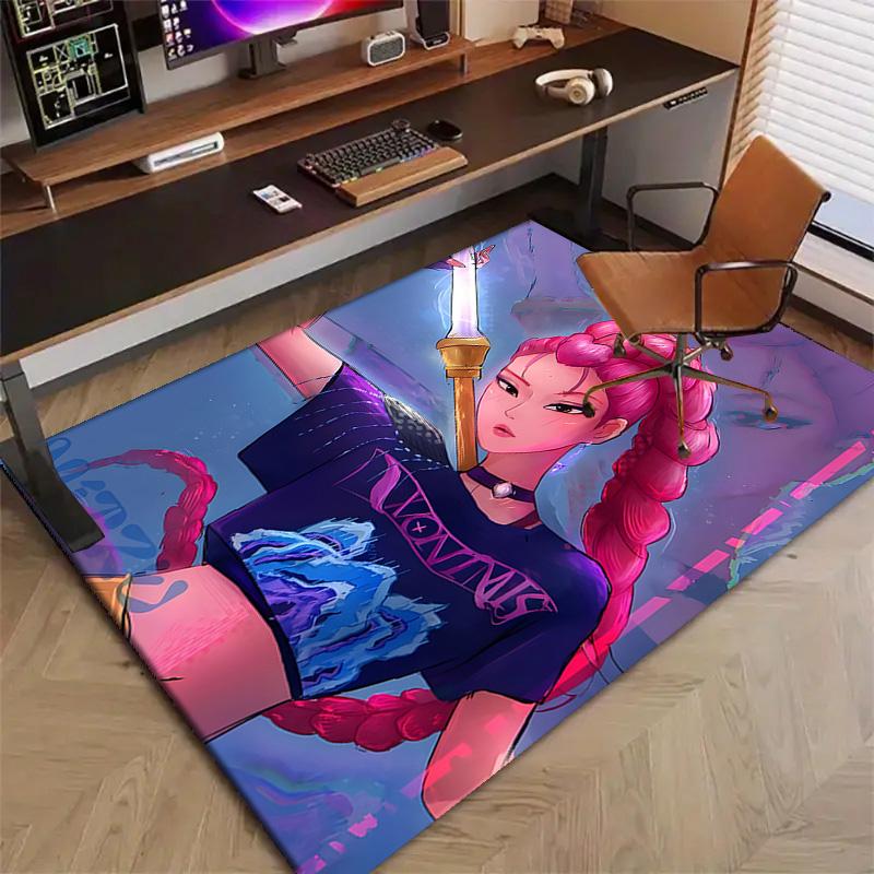 1pc KPop Demon Hunters MIRA2 Design Printed Area Rug Carpet for Bedroom Living Room Home Decor Rugs Mat Non Slip Mat Rug for Bedside