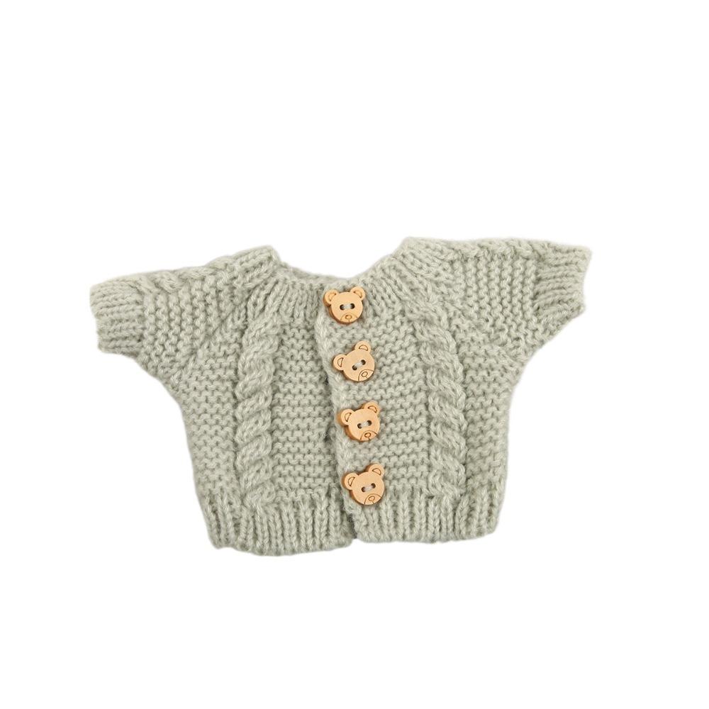 DIY Mini Strickpullover 20cm Puppe Puppe Anzieh mehrere Stile Puppe Pullover Baumwolle Puppe