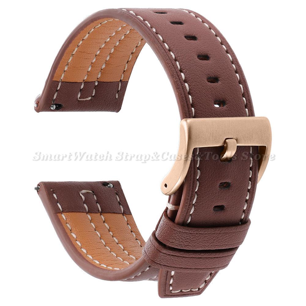 20mm 22mm Retro Watch Band Women Men Wristband Quick Release Universal Replacement Strap for Samsung Galaxy Watch 7 40mm / 44mm