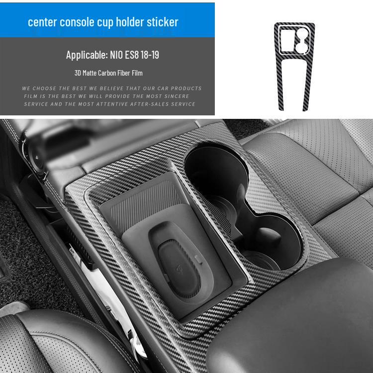 Compatible Nio ES8 (18-20) Carbon Fiber Gear Stickers for ES6/EC6 - Free Replacement If Damaged