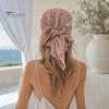 Sequin Headscarf Headscarf, Multi-Purpose Turban Headband Square Scarf, Adjustable Versatile Hair Scarf Strap Bohemian Style Head Wrap for Travel