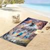 Olympique de Marseille Print Beach Towel, Large Soft Quick Dry Towel for Beach Camping Swimming