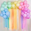 18 stuks Kleurrijke Crêpepapierlinten, Geschikt voor Regenboogfeesten, Feestdecoraties, Verjaardagen, Bruiloften, Kerstmis, Halloween