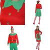 Christmas Elf Cosplay Costume Couple Outfits High Quality Polyester S/m/l