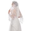 Lace Mantilla Veil Soft & Comfortable Exquisite Floral Design for Head Covering for Women Girls Church Veils for Chapels